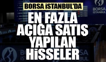 En fazla açığa satış yapılan hisseler 30/11/2022