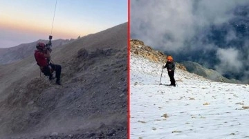 Erciyes Dağı'na zirve tırmanışı yapan dağcıların üzerine kaya düştü: 2 ölü, 1 yaralı