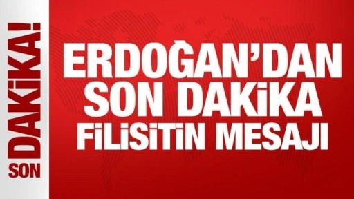 Erdoğan'dan son dakika Filistin mesajı: 14 Mayıs 1948 büyük bir felaket demekti!