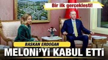 Erdoğan, İtalya Başbakanı Meloni'yi kabul etti! Bir ilk gerçekleşti