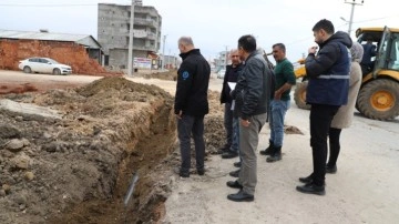 Ergani’de bazı mahallelere yeni içme suyu şebeke hattı