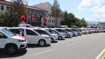 Erzincan Emniyetine taze kan! 40 yeni araç hizmete girdi!