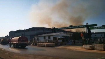 Gaziantep'te tekstil fabrikasında yangın