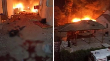 Gazze'deki hastaneyi vuran İsrail, katliam yaptı! Bölgeden gelen görüntüler korkunç