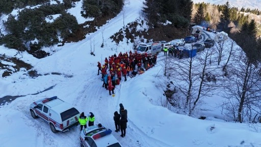 Giresun'da çığ tatbikatı yapıldı