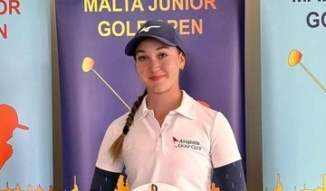 Golfçü Deniz Sapmaz, Malta Junior Open'da genç kızlar şampiyonu oldu