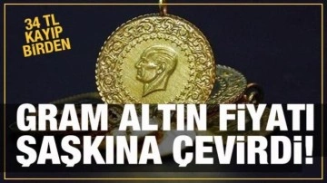 Gram altın fena çakıldı! 34 tl birden kayıp yaşandı