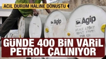 Günde 400 bin varil petrol çalıyorlar! Acil durum haline dönüştü