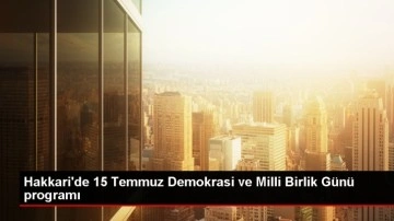 Hakkari Üniversitesi'nde 15 Temmuz Demokrasi ve Milli Birlik Günü Programı Düzenlendi