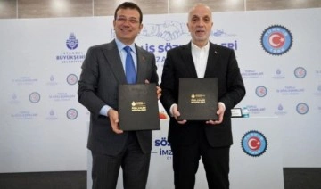 İBB, Hak-İş ve Türk-İş arasında toplu iş sözleşmesi imzaladı: Çıkın, topluma 'örgütlenin'