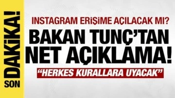 Instagram erişime açılacak mı? Bakan Tunç'tan açıklama!