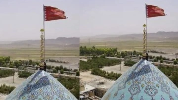 İran 'intikam bayrağını' astı! O ayetle birlikte yemin ettiler