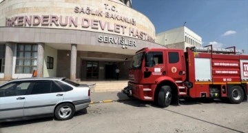 İskenderun Devlet Hastanesinde Tomografi Bölümünde Yangın Çıktı