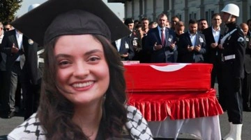 İsrail canice şehit etmişti! Ayşenur Ezgi Eygi'nin cenazesi memleketine getirildi