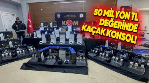 İstanbul'da 50 Milyon TL Değerinde Kaçak Konsol Yakalandı