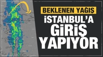 İstanbul'a beklenen yağış için bulutlar giriş yaptı!