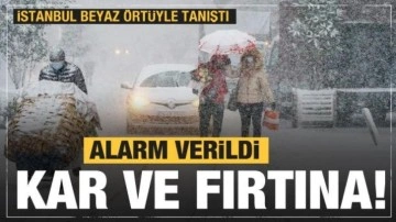 İstanbul'a kar düştü! Meteoroloji'den peş peşe uyarılar! Dondurucu soğuk ve kar yağışı...