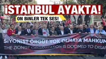 İstanbul'da 'Büyük Filistin Yürüyüşü'