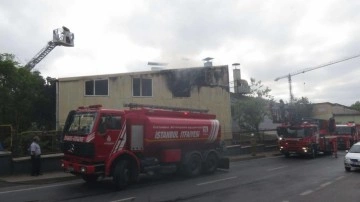 İstanbul'da sanayi sitesinde yangın