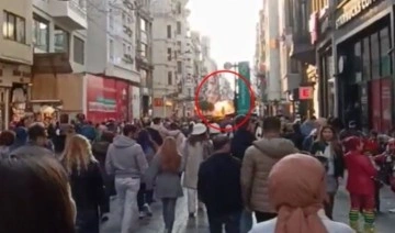 İstiklal Caddesi'nde patlama: Görüntü kameralara yansıdı