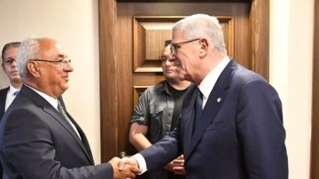 İYİ Parti Genel Başkanı Müsavat Dervişoğlu, DSP Genel Başkanı Aksakal ile görüştü