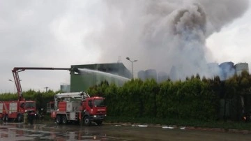 İzmir'de korku dolu anlar! Fabrikaya yıldırım düştü