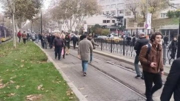 Kabataş tramvayı arıza yaptı, seferler aksadı