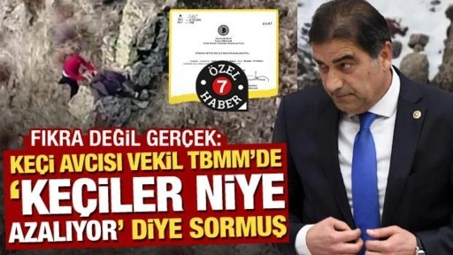 Kaçak avla keçi vuran milletvekili TBMM’de ‘keçiler niye azalıyor’ diye önerge vermiş!