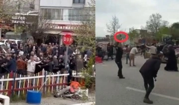 Kaçak bina yıkımında ortalık karıştı... Polis havaya ateş açtı!