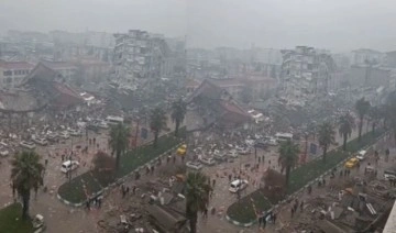 Kahramanmaraş'ta onlarca binanın yıkıldığı caddenin depremden önceki hali ortaya çıktı
