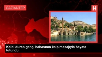 Kalbi duran genç, babasının kalp masajıyla hayata tutundu