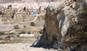 Kapadokya'da tartışmalı yol üzerindeki tuvalet yıkıldı