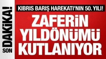 Kıbrıs Barış Harekatı'nın 50. yılı! Cumhurbaşkanı Erdoğan Lefkoşa'da