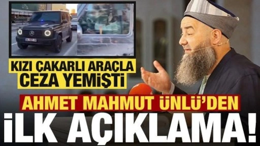 Kızı çakarlı araçla ceza yemişti, Ahmet Mahmut Ünlü'den ilk açıklama geldi!