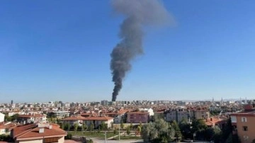 Konya Şeker Fabrikasında yangın çıktı!