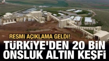 Koza Altın: 20 bin ons altın kaynağı belirlendi