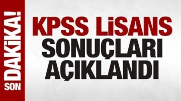 KPSS Lisans sonuçları açıklandı