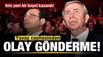 Kriz yeni bir boyut kazandı! Mansur Yavaş cephesinden İmamoğlu'na olay sözler