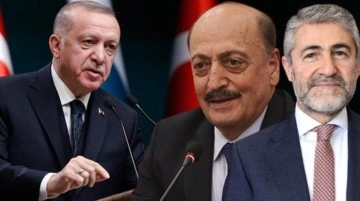 Külliye'de EYT zirvesi! Cumhurbaşkanı Erdoğan, Bakan Nebati ve Bakan Bilgin'i kabul etti