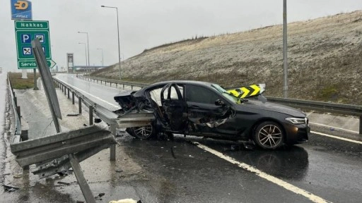 Kuzey Marmara Otoyolu'nda feci kaza: Şoför hayatını kaybetti