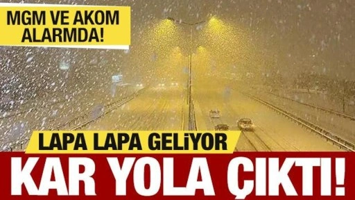 Lapa lapa geliyor! Meteoroloji'den kar uyarısı! İstanbul da listede...