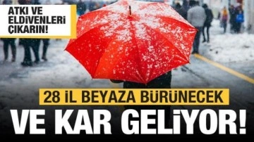 Lapa lapa kar yağışı geliyor! Meteoroloji'den 28 il için uyarı...Gün ve saat verildi