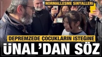 Mahir Ünal'dan depremzede çocuklara bisiklet sözü