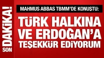 Mahmud Abbas, TBMM'de konuştu