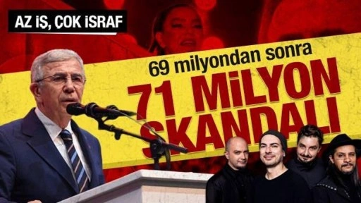 Mansur Yavaş'tan yeni skandal! Bir konsere 71 milyon 520 bin lira ödeme yapmış