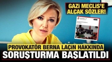 Meclis'i hedef alan provokatör Berna Laçin hakkında soruşturma başlatıldı