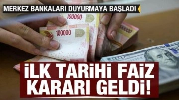 Merkez Bankaları duyurmaya başladı: İlk tarihi faiz kararı İsveç'ten geldi