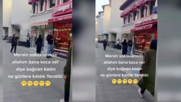 Mersinli kadından sokakta ilginç istek: Bana koca bulun