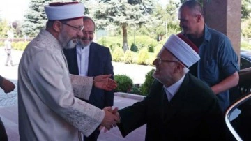 Mescid-i Aksa İmam Hatibi Sabri ve Mehmet Görmez&rsquo;den Erbaş&rsquo;a ziyaret