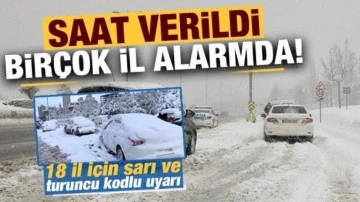 Meteoroloji'den 18 il için sarı ve turuncu uyarı! Saat verdi, çok sayıda ile kar geliyor